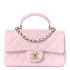 Chanel Quilted Mini Top Handle Flap Bag