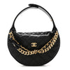 Chanel Quilted Bow Pouch Hobo Bag