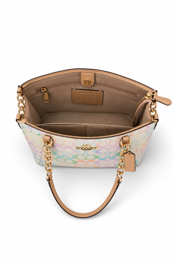 Coach Ava Tote in Rainbow Signature Canvas