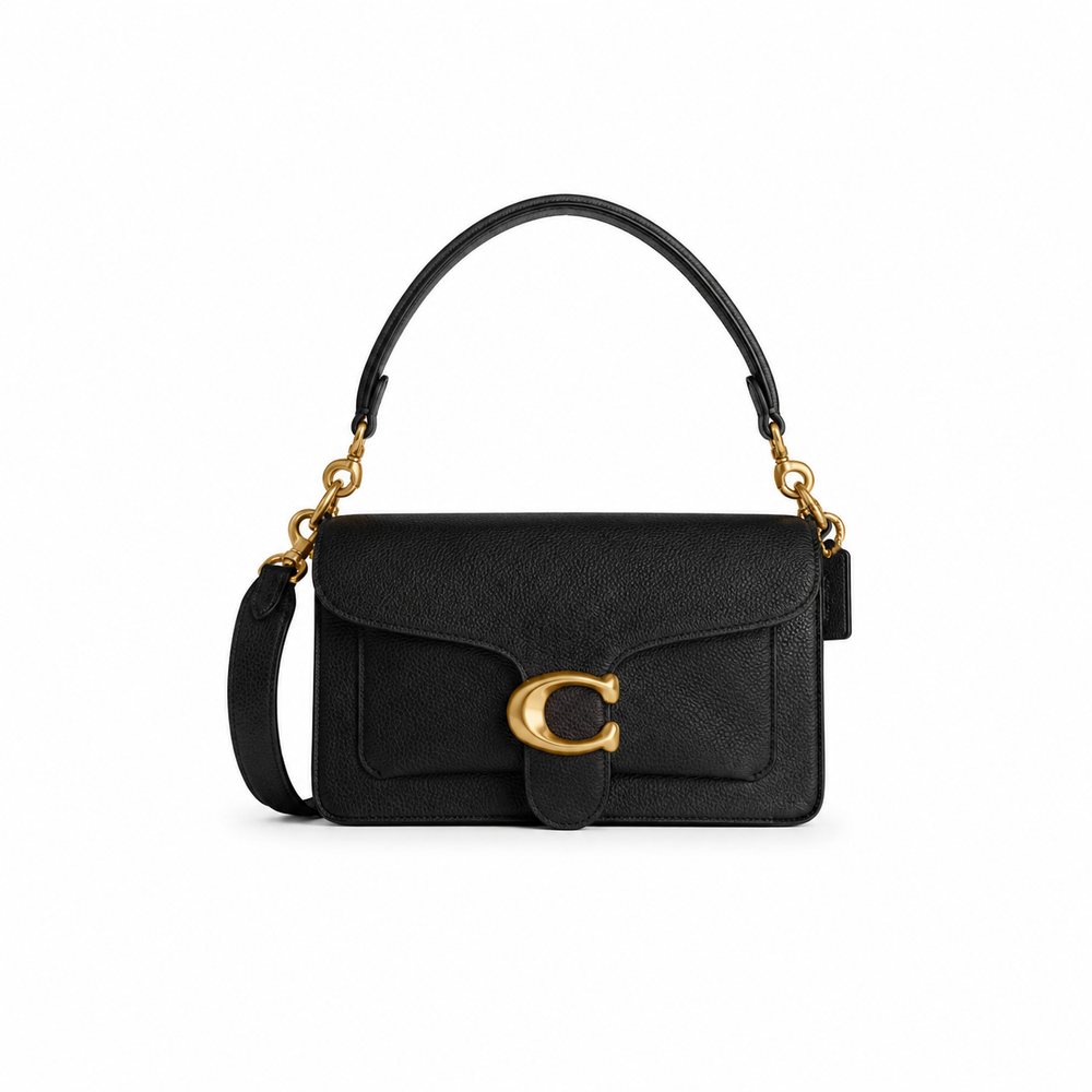 Coach Tabby Shoulder Bag – Black Pebbled Leather