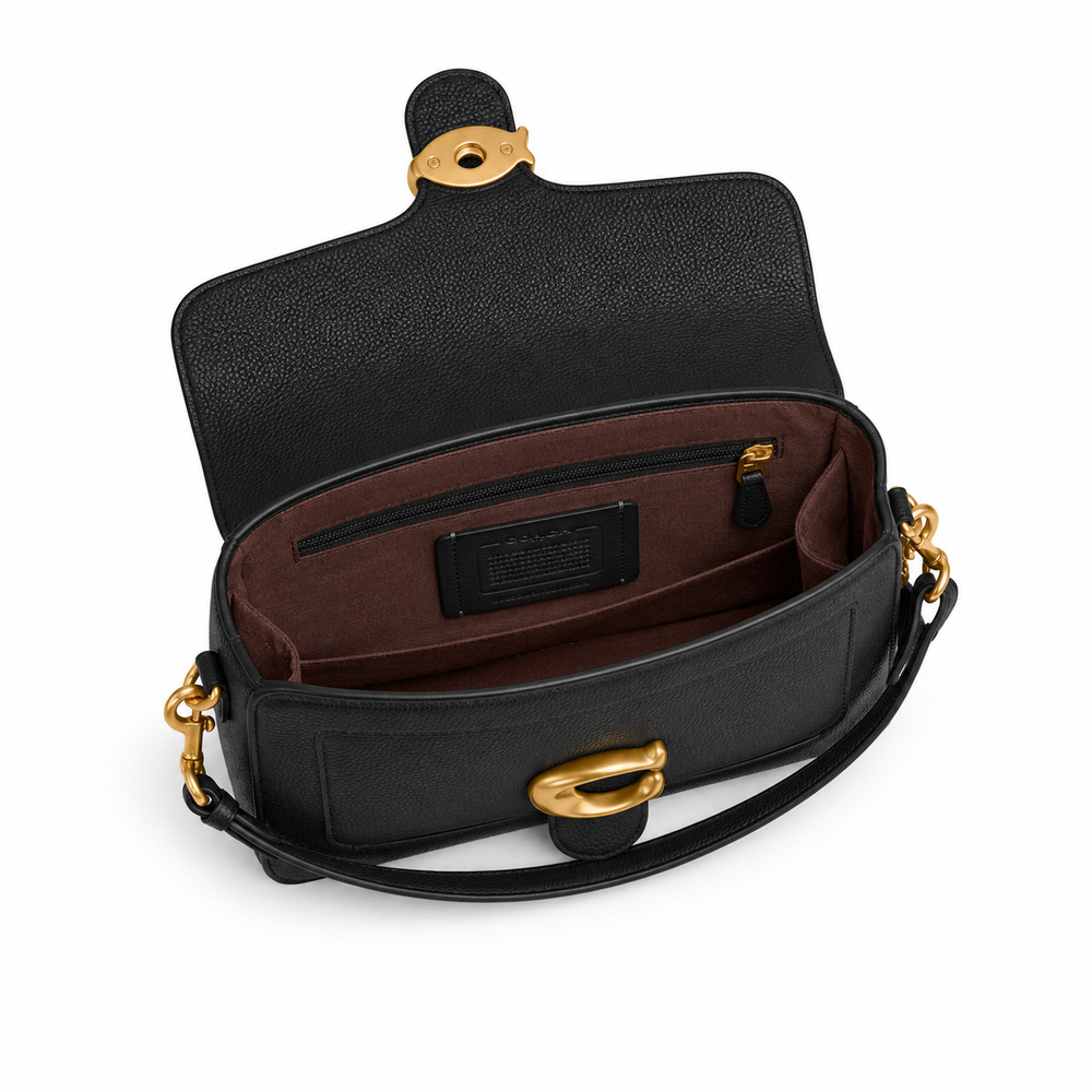 Coach Tabby Shoulder Bag – Black Pebbled Leather