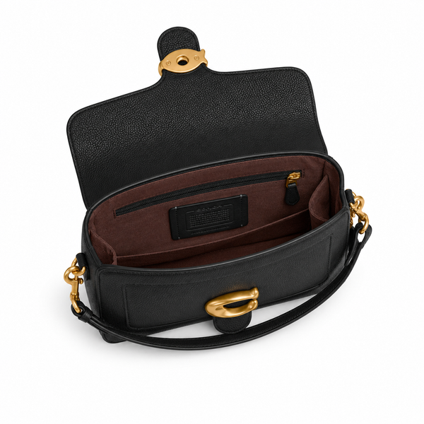 Coach Tabby Shoulder Bag – Black Pebbled Leather