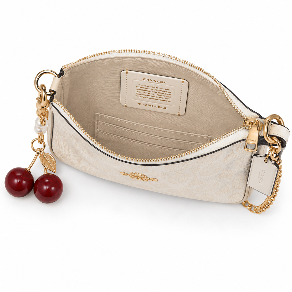 Coach Nolita Mini Bag & Zip Card Case Set with Cherry Charm
