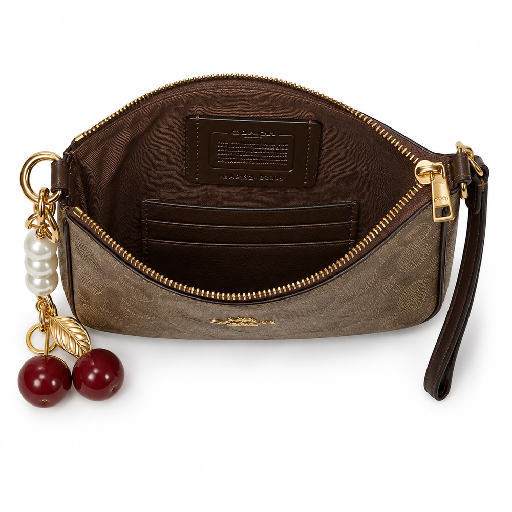 Coach Nolita Mini Bag & Zip Card Case Set with Cherry Charm