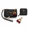 Coach Nolita Wristlet & Zip Card Case Set with Cherry Charm