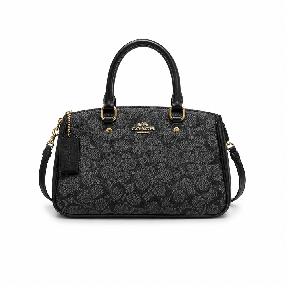 Coach Rowan Satchel in Signature Jacquard