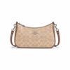 Coach Signature Canvas Crescent Shoulder Bag