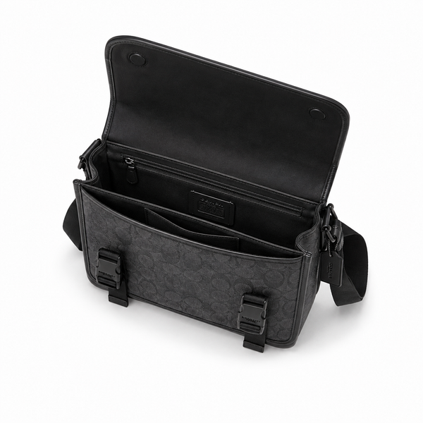 Coach Men's Signature Canvas Messenger Bag
