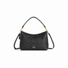 Coach Signature Canvas Shoulder Bag (Black) with Adjustable Strap