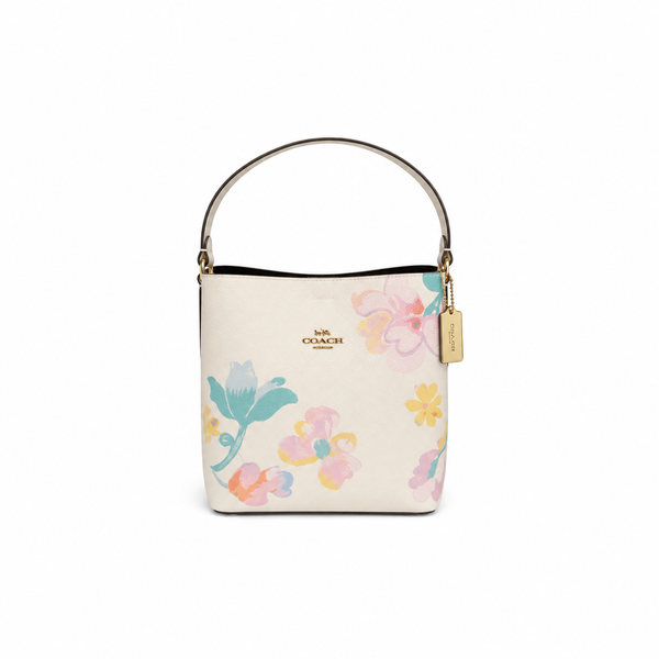 Coach Small Town Bucket Bag with Watercolor Floral Print