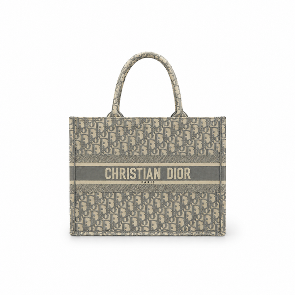 Dior Book Tote – Grey Oblique Jacquard