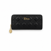 Dior Zip Around Wallet – Black Cannage Leather
