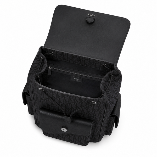 Dior Rider Backpack – Black Oblique Jacquard