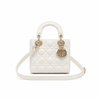 Lady D-Lite Bag – White Cannage Leather
