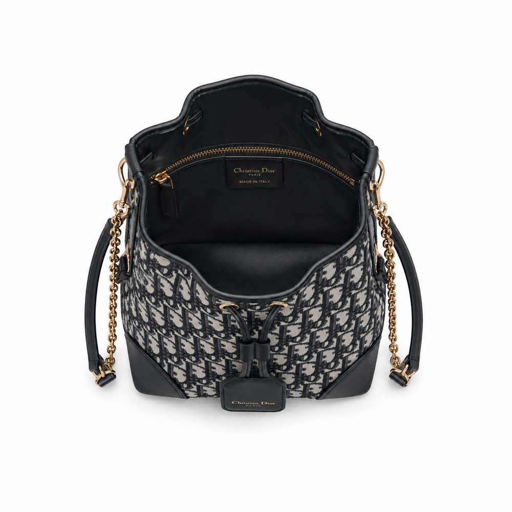 Dior C'est Bucket Bag – Navy Oblique Jacquard
