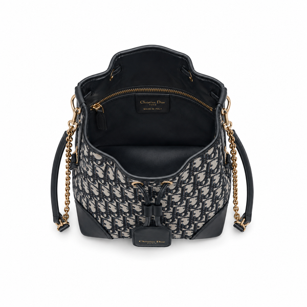 Dior C'est Bucket Bag – Navy Oblique Jacquard