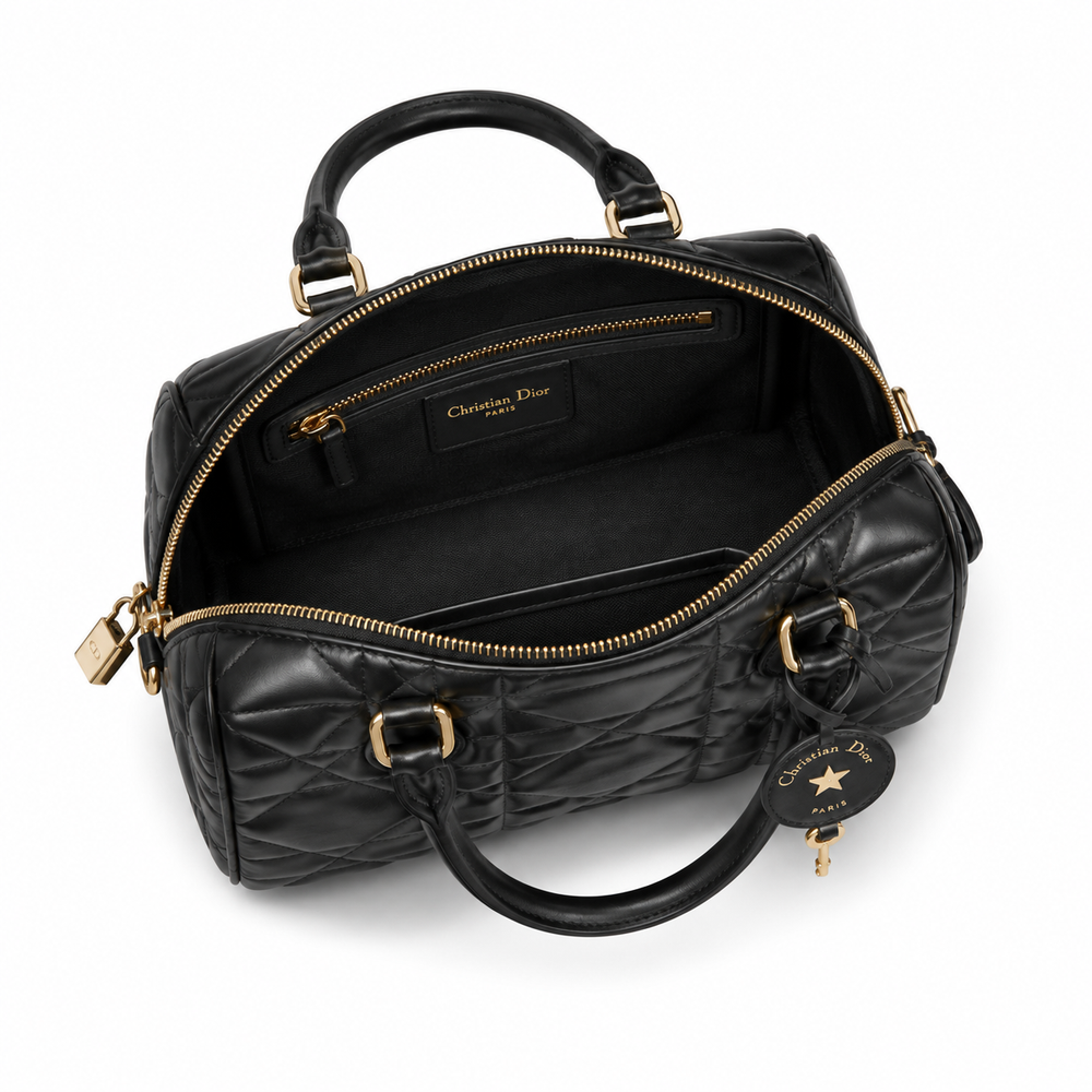 Dior Bowling Bag – Black Cannage Leather