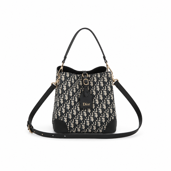 Christian Dior Bucket Bag in Dior Oblique Jacquard