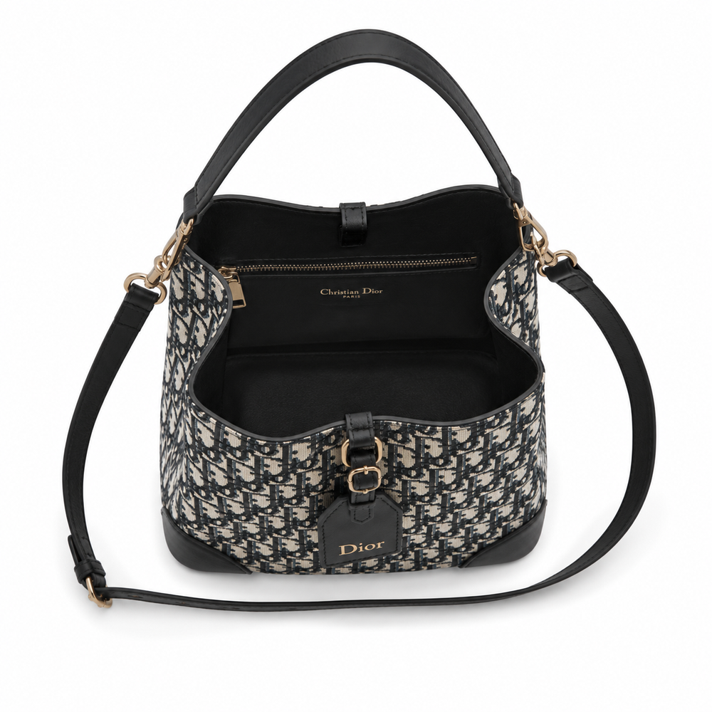 Christian Dior Bucket Bag in Dior Oblique Jacquard