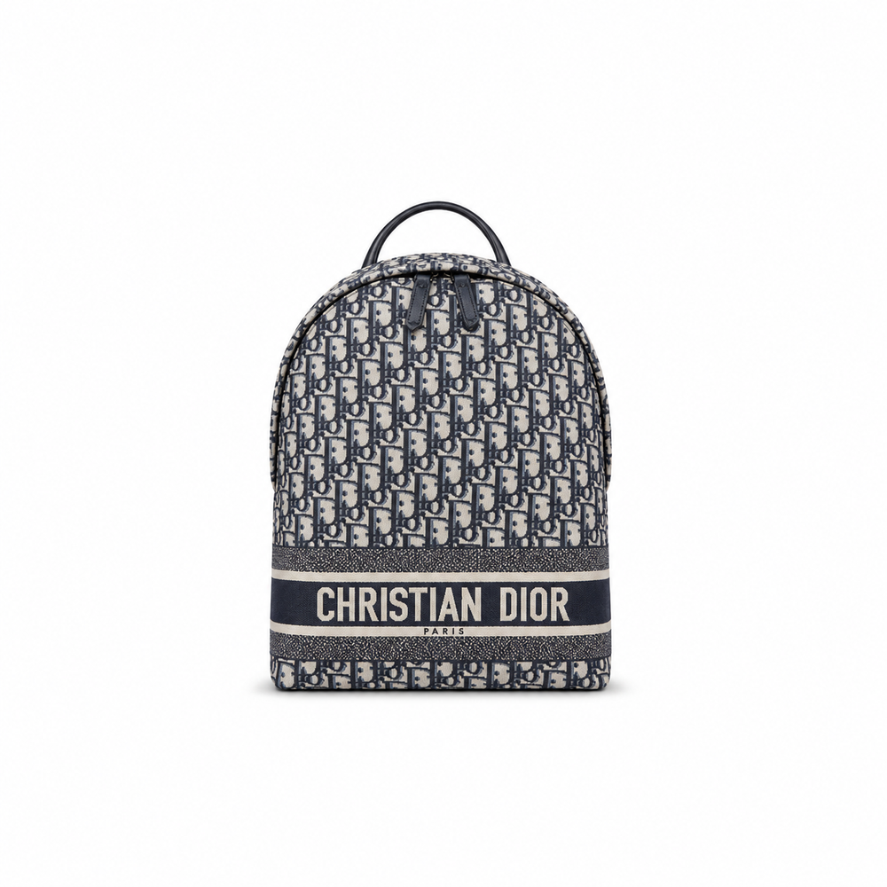 Dior Rider Backpack – Navy Blue Oblique Jacquard