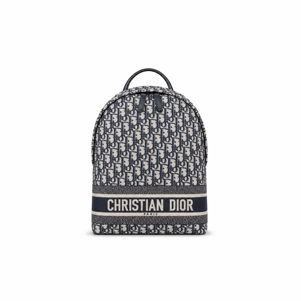 Dior Rider Backpack – Navy Blue Oblique Jacquard