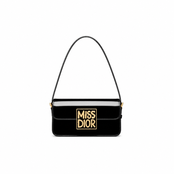 Miss Dior Shoulder Bag – Black Patent Leather