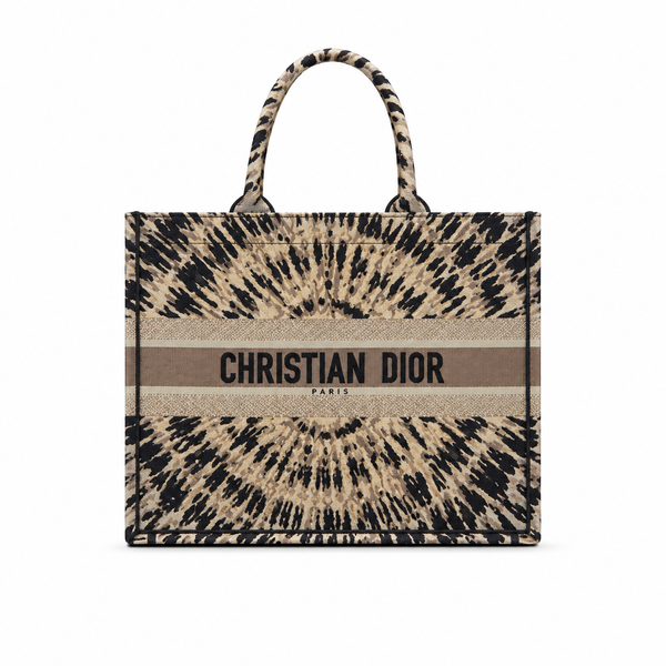 Dior Book Tote – Animal Print Embroidered Canvas