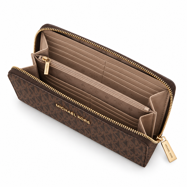 MK Signature Continental Zip Wallet