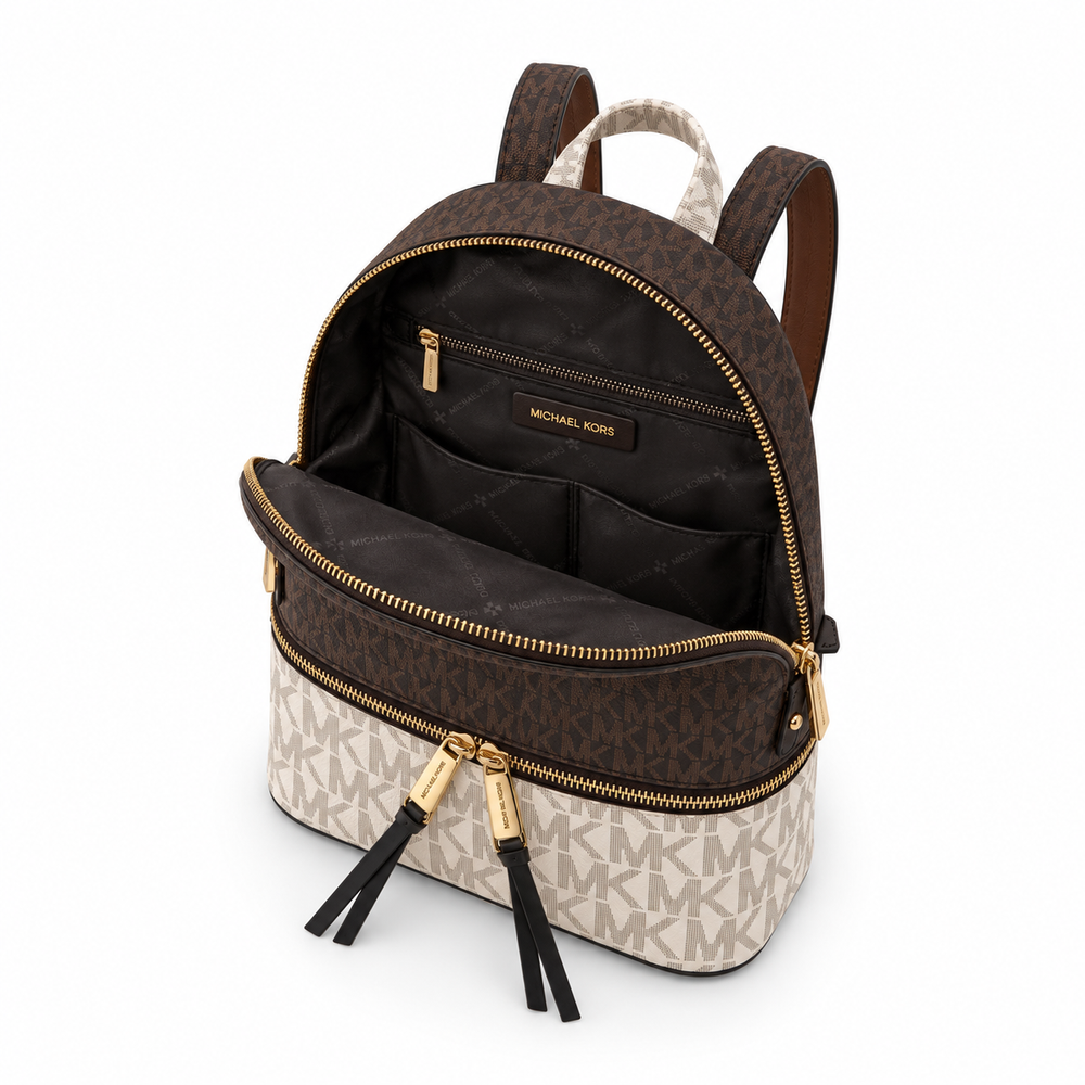 MK Signature Two-Tone Backpack