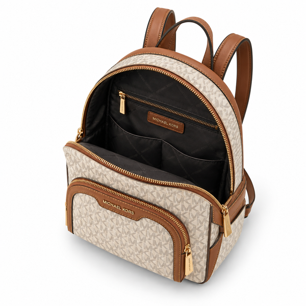 MK Signature Backpack – Vanilla/Tan