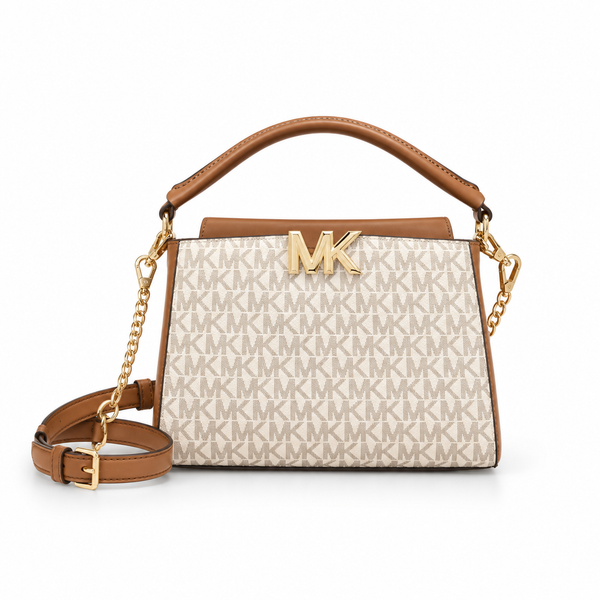 MK Signature Chain Satchel with Top Handle