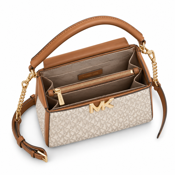 MK Signature Chain Satchel with Top Handle