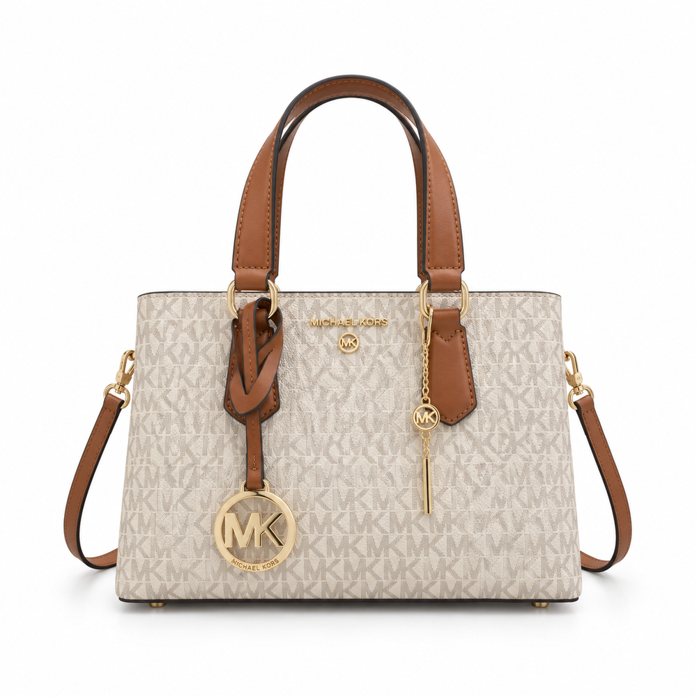MK Signature Satchel with Charm