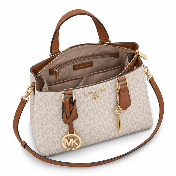 MK Signature Satchel with Charm