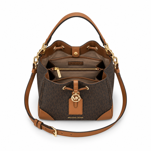 MK Signature Bucket Bag with Tag