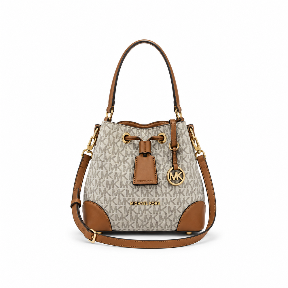 MK Signature Bucket Bag – Vanilla