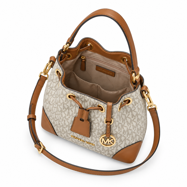 MK Signature Bucket Bag – Vanilla