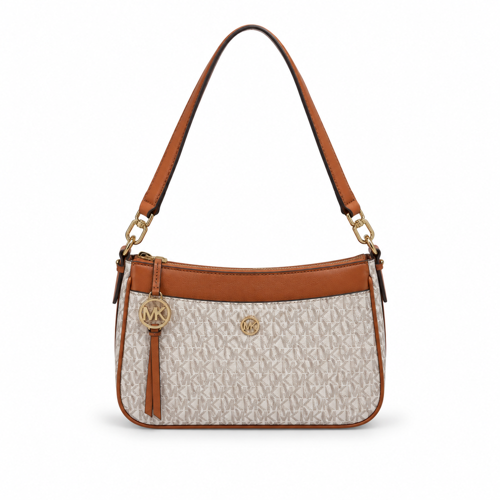 MK Signature Curved Shoulder Bag