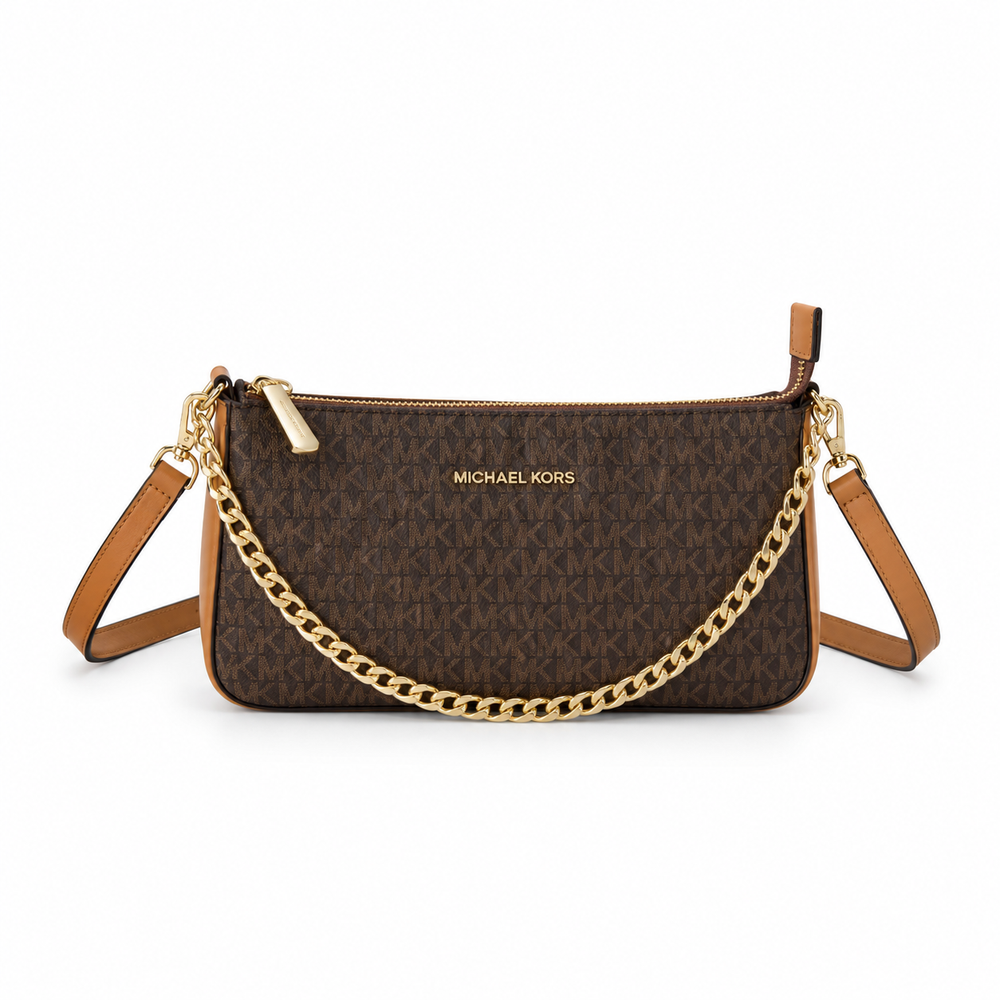 MK Signature Chain Crossbody with Wallet Interior