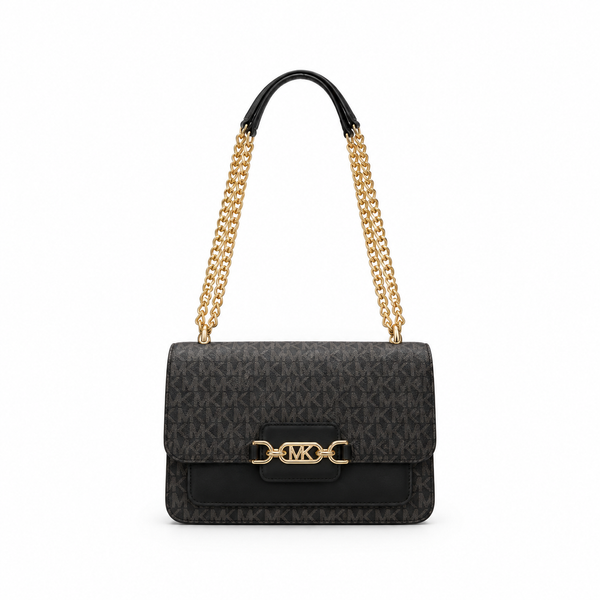 MK Signature Chain Flap Bag – Black