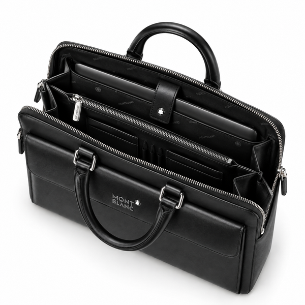 Montblanc Black Leather Business Briefcase