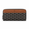 Goyard Black & Brown Zip Wallet