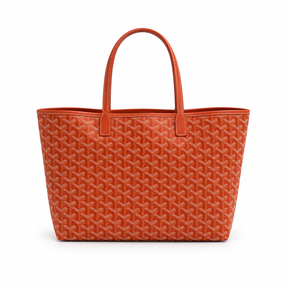 Goyard Signature Orange Tote Bag