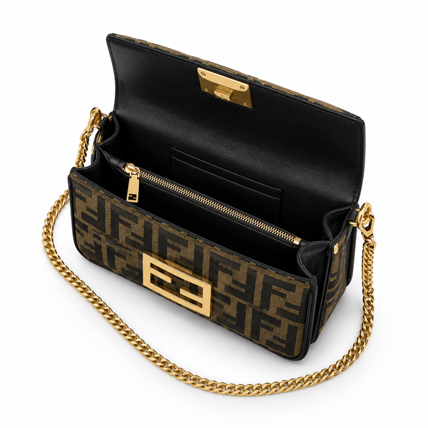 Fendi FF Monogram Chain Shoulder Bag