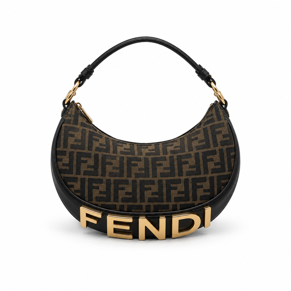 Fendi FF Logo Hobo Bag