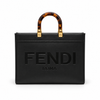 Fendi Black Leather Tote Bag