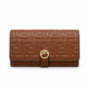 Fendi Brown Embossed Leather Wallet