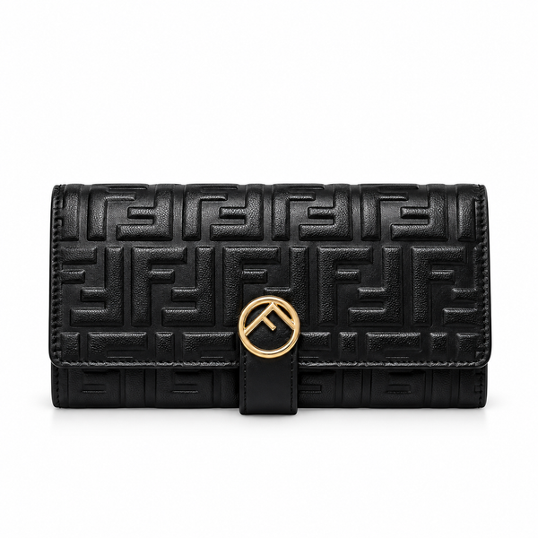 Fendi Black Leather Clutch