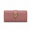 Fendi Pink Embossed Leather Wallet