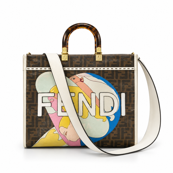 Fendi FF Monogram Printed Tote Bag